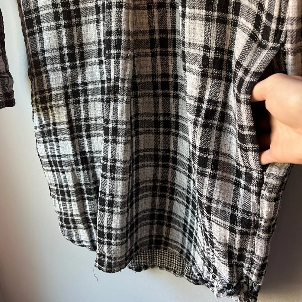 Madewell Double Gauze Plaid Shirtdress